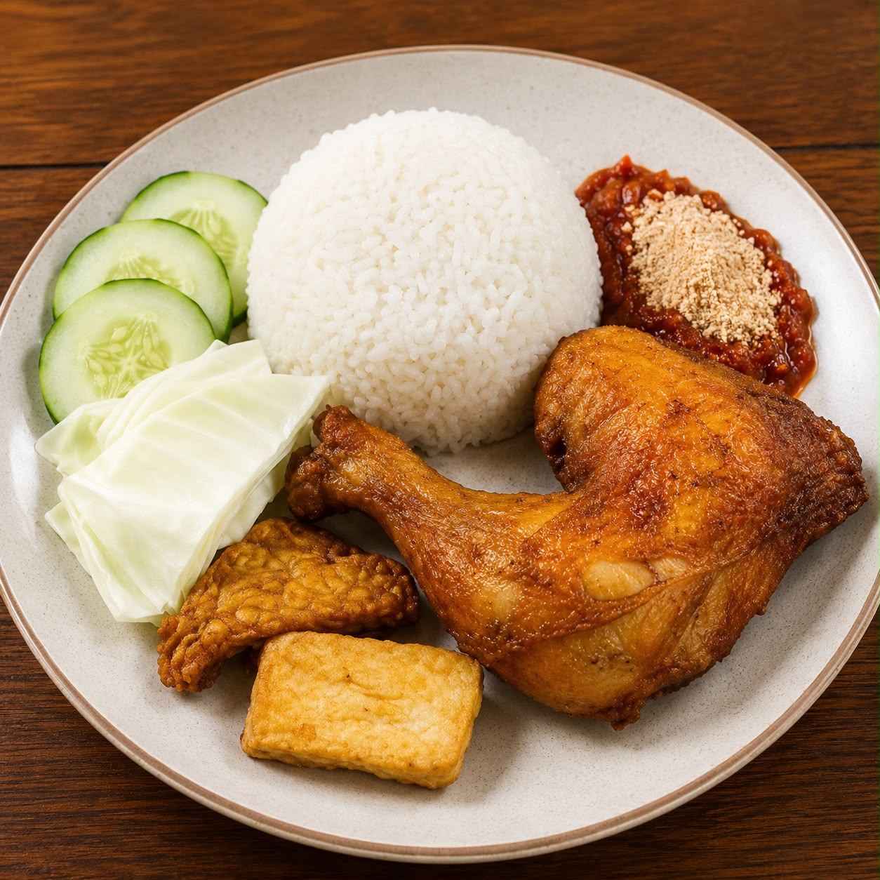 Nasi Ayam Gepuk