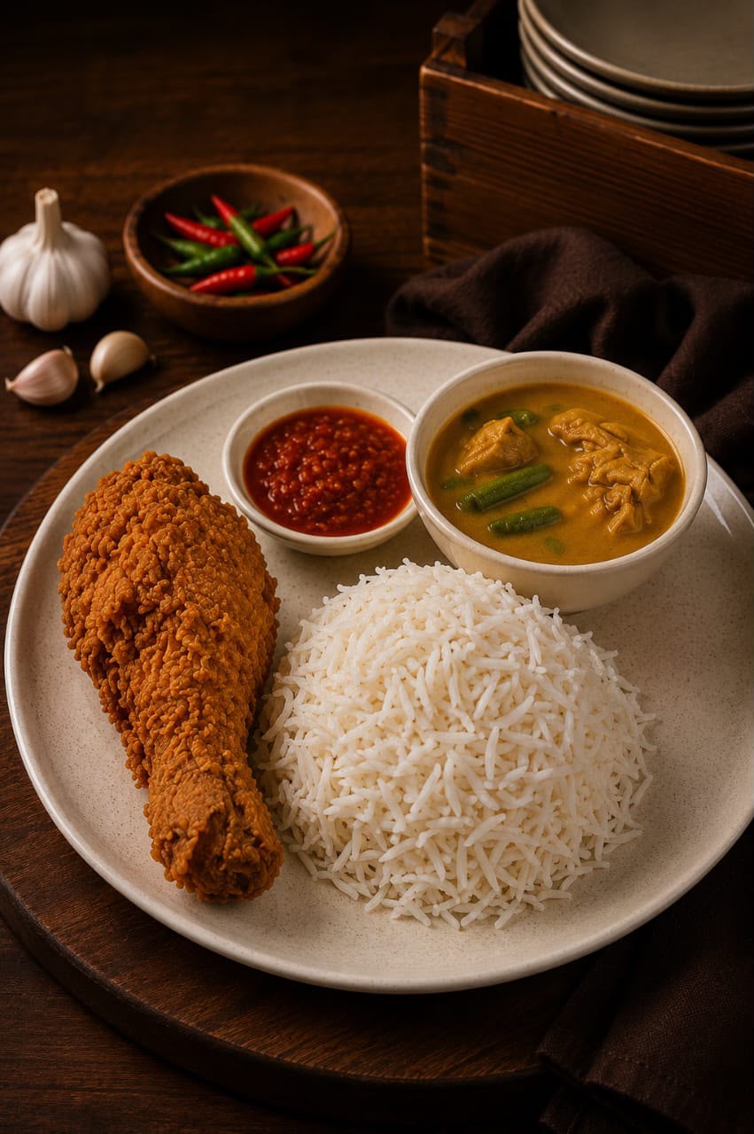 Nasi Kak Wok Ayam Goreng